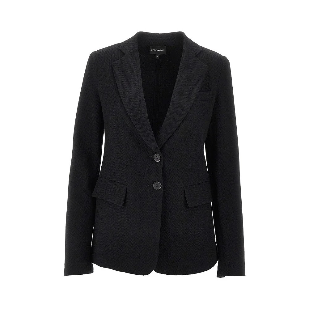Emporio Armani Chevron Jersey Jacket